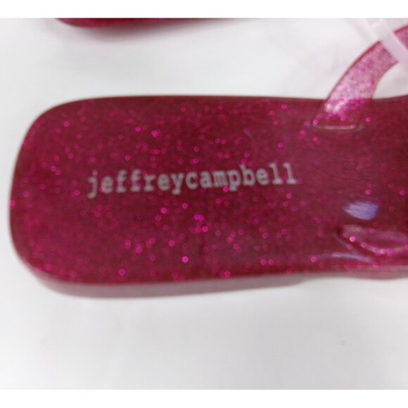 Jeffrey Campbell Floralee Jelly Slide Sandals Pink Women's Size 10 EU 40 New - Picture 4 of 6